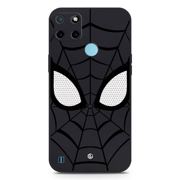 Cool Spider Design Soft Phone Case - Silica Gel Case - Black - Realme C21Y