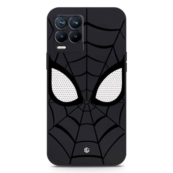 Cool Spider Design Soft Phone Case - Silica Gel Case - Black - Realme 8 Pro