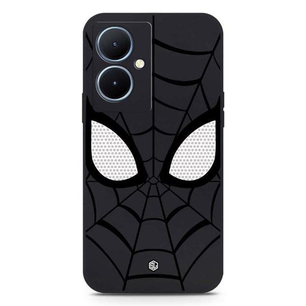 Cool Spider Design Soft Phone Case - Silica Gel Case - Black - Vivo Y78 Plus 5G