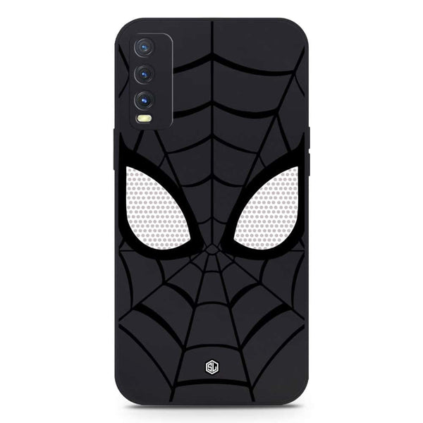 Cool Spider Design Soft Phone Case - Silica Gel Case - Black - Vivo Y12s