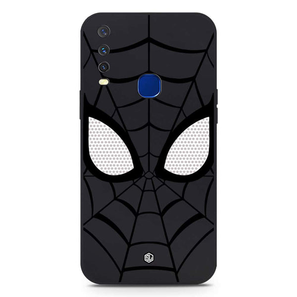 Cool Spider Design Soft Phone Case - Silica Gel Case - Black - Vivo Y12a