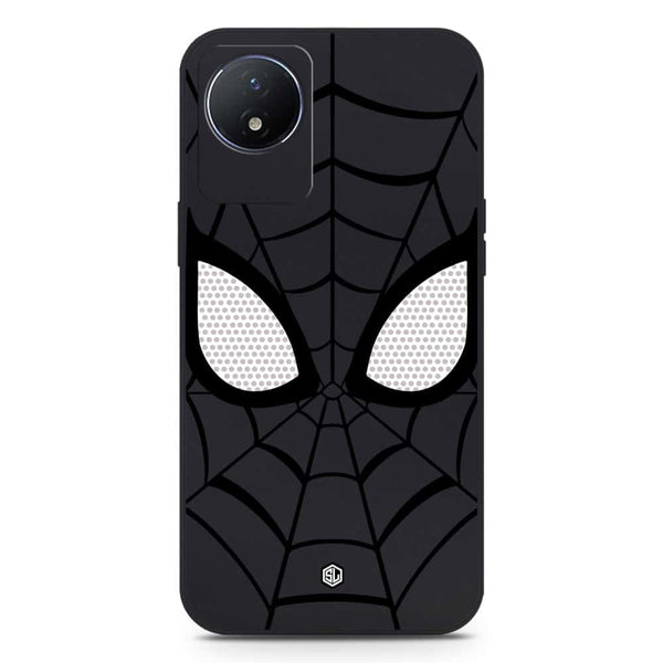 Cool Spider Design Soft Phone Case - Silica Gel Case - Black - Vivo Y02t