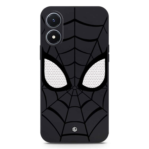 Cool Spider Design Soft Phone Case - Silica Gel Case - Black - Vivo Y02s