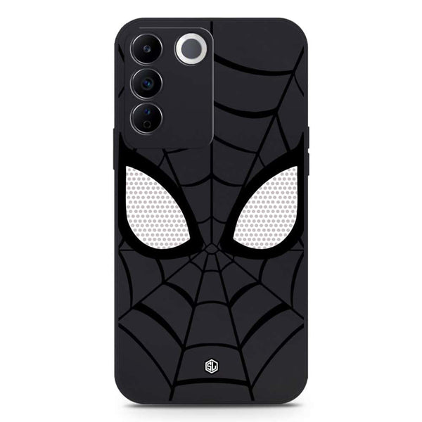 Cool Spider Design Soft Phone Case - Silica Gel Case - Black - Vivo S16e