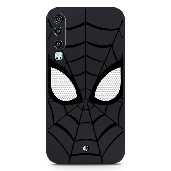 Cool Spider Design Soft Phone Case - Silica Gel Case - Black - Huawei P30