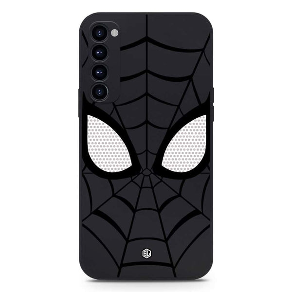 Cool Spider Design Soft Phone Case - Silica Gel Case - Black - Oppo Reno 4 Pro