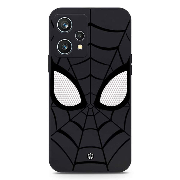 Cool Spider Design Soft Phone Case - Silica Gel Case - Black - Realme 9 4G