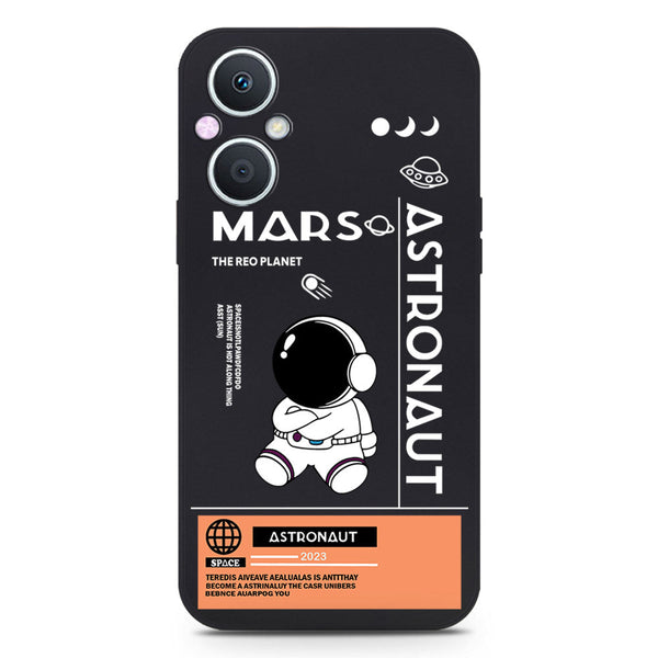 Astronaut Series Soft Phone Case - Silica Gel Case - Black - OnePlus Nord N20 5G