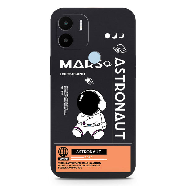 Astronaut Series Soft Phone Case - Silica Gel Case - Black - Xiaomi Redmi A1 Plus