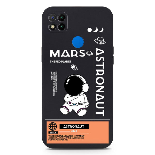Astronaut Series Soft Phone Case - Silica Gel Case - Black - Xiaomi Redmi 10A