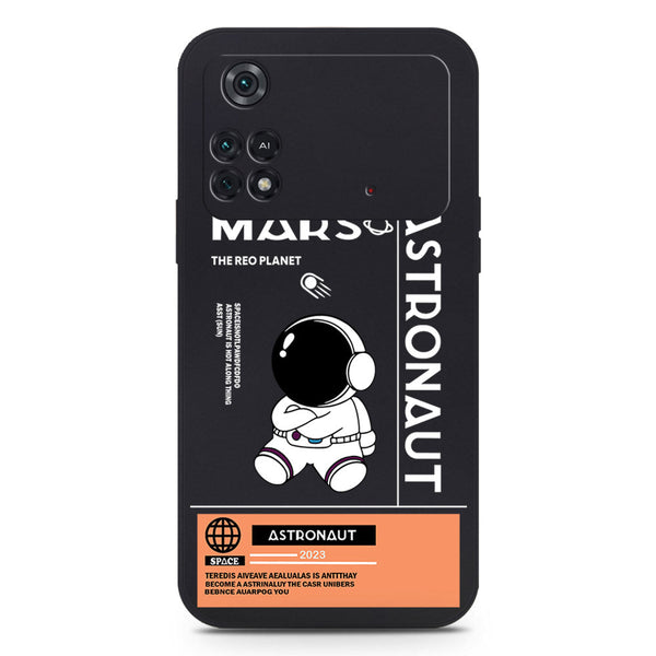 Astronaut Series Soft Phone Case - Silica Gel Case - Black -  Xiaomi Poco M4 Pro 5G