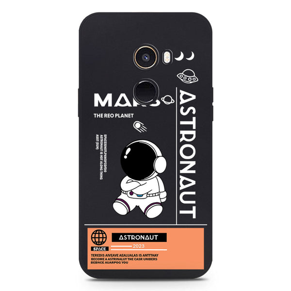 Astronaut Series Soft Phone Case - Silica Gel Case - Black - Xiaomi Mi Mix 2