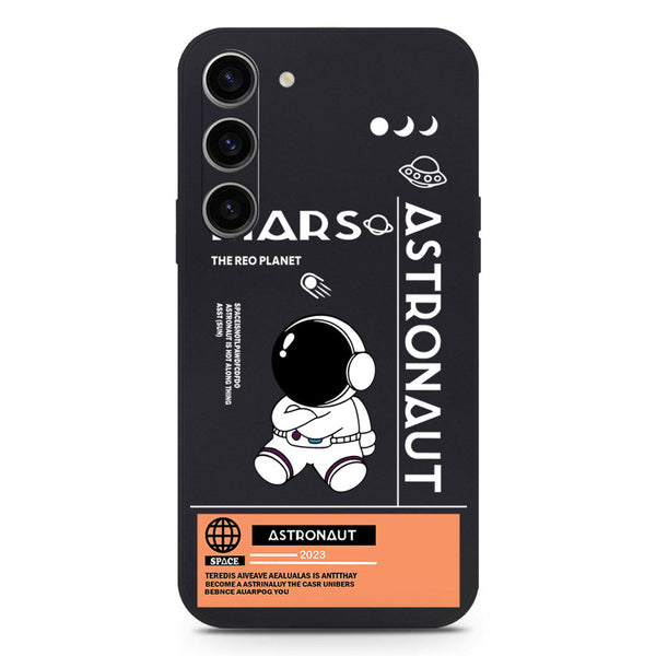 Astronaut Series Soft Phone Case - Silica Gel Case - Black - Samsung Galaxy S23 5G