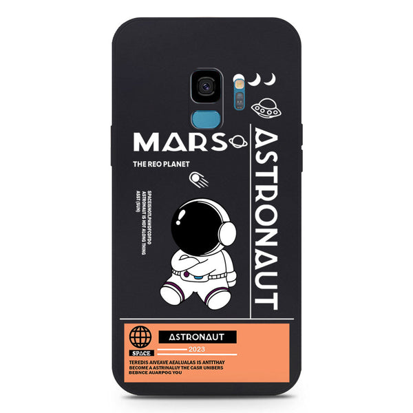 Astronaut Series Soft Phone Case - Silica Gel Case - Black - Samsung Galaxy S9