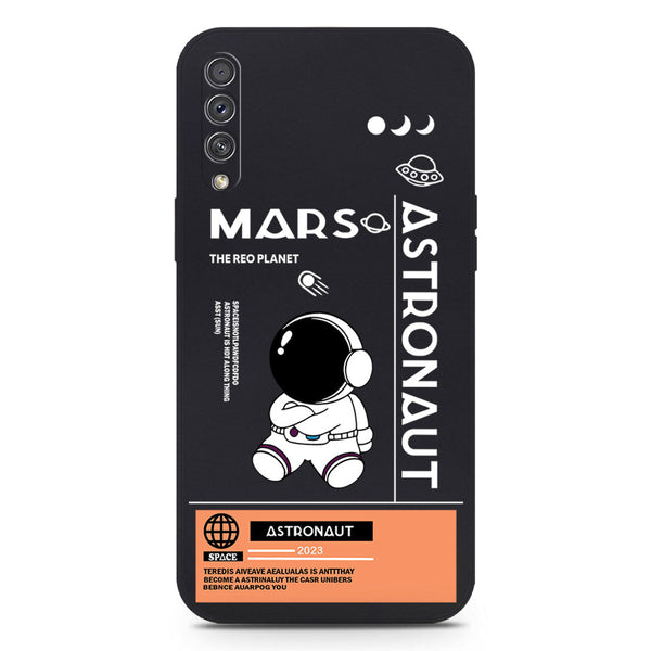 Astronaut Series Soft Phone Case - Silica Gel Case - Black - Samsung Galaxy A50s