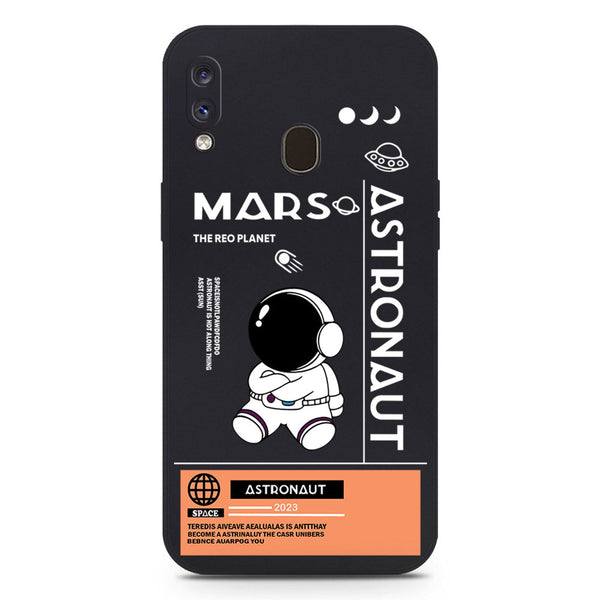 Astronaut Series Soft Phone Case - Silica Gel Case - Black - Samsung Galaxy A30