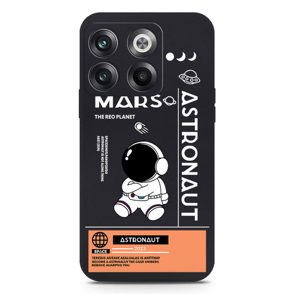 Astronaut Series Soft Phone Case - Silica Gel Case - Black - OnePlus Ace Pro