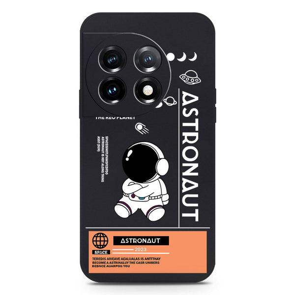 Astronaut Series Soft Phone Case - Silica Gel Case - Black - OnePlus 11