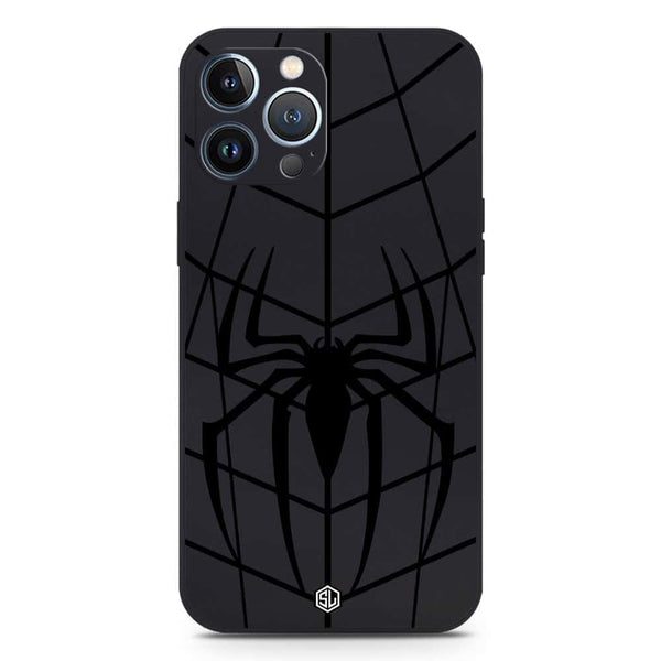X-Spider Design Soft Phone Case - Silica Gel Case - Black - iPhone 13 Pro