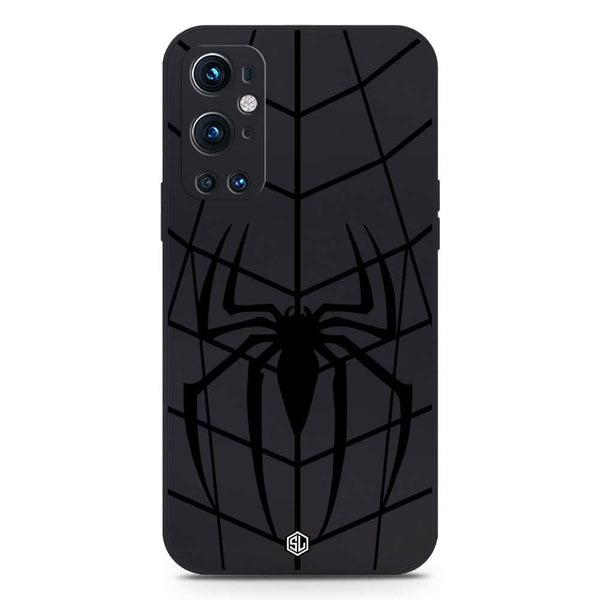 X-Spider Design Soft Phone Case - Silica Gel Case - Black - OnePlus 9 Pro
