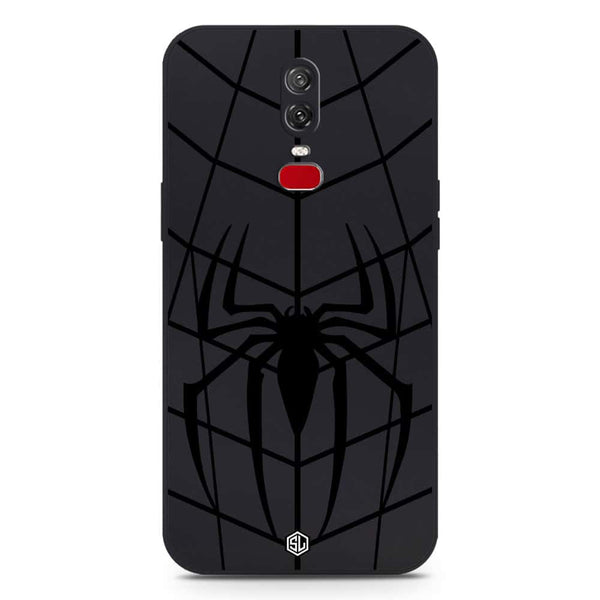 X-Spider Design Soft Phone Case - Silica Gel Case - Black - OnePlus 6