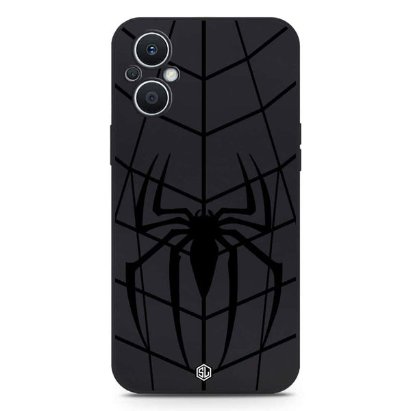 X-Spider Design Soft Phone Case - Silica Gel Case - Black - Oppo Reno 7 Lite