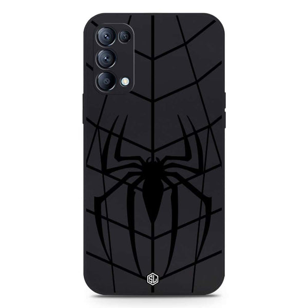 X-Spider Design Soft Phone Case - Silica Gel Case - Black - Oppo Reno 5 Pro 5G
