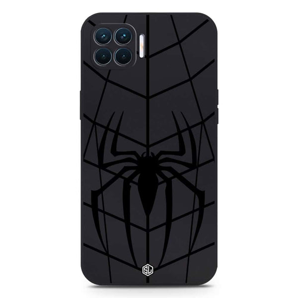 X-Spider Design Soft Phone Case - Silica Gel Case - Black - Oppo Reno 4F