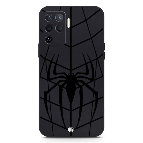 X-Spider Design Soft Phone Case - Silica Gel Case - Black - Oppo A94
