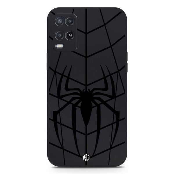 X-Spider Design Soft Phone Case - Silica Gel Case - Black - Oppo A55 5G