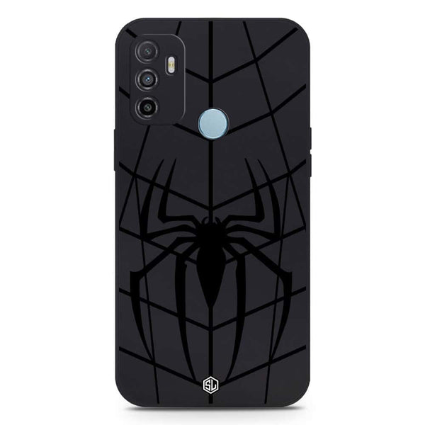 X-Spider Design Soft Phone Case - Silica Gel Case - Black - Oppo A53