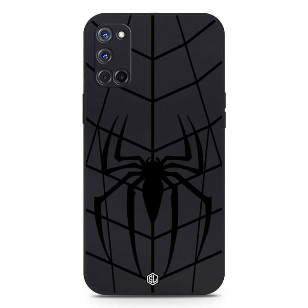 X-Spider Design Soft Phone Case - Silica Gel Case - Black - Oppo A52