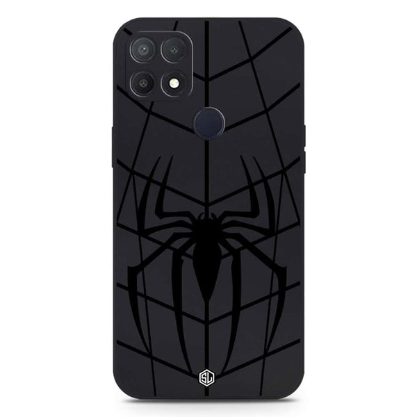 X-Spider Design Soft Phone Case - Silica Gel Case - Black - Oppo A15