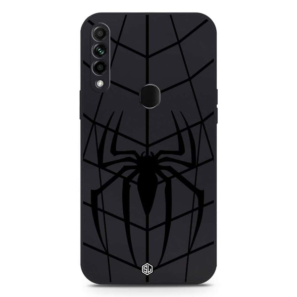 X-Spider Design Soft Phone Case - Silica Gel Case - Black - Oppo A8