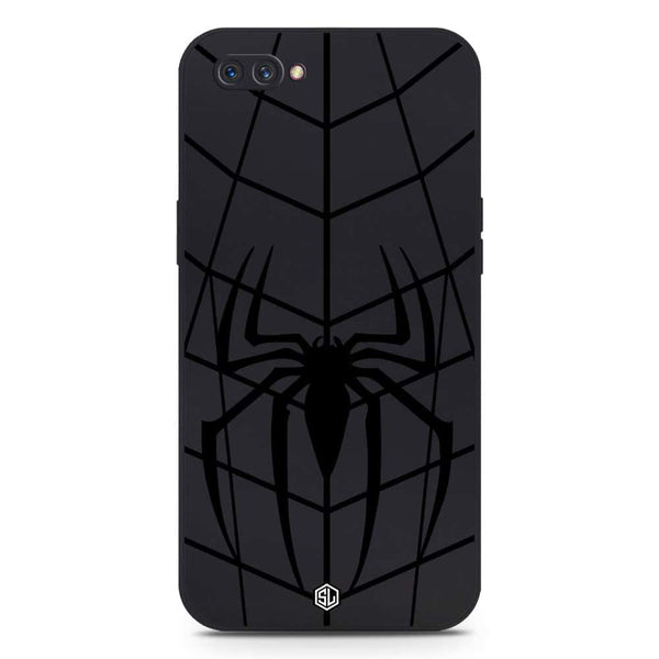 X-Spider Design Soft Phone Case - Silica Gel Case - Black - Oppo A5