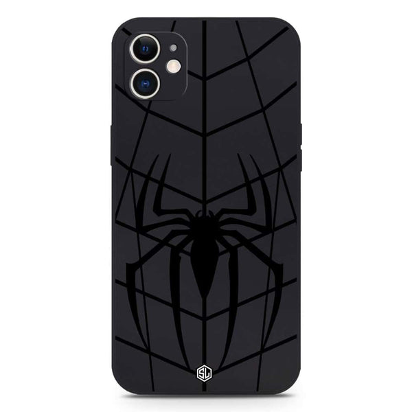 X-Spider Design Soft Phone Case - Silica Gel Case - Black - iPhone 11