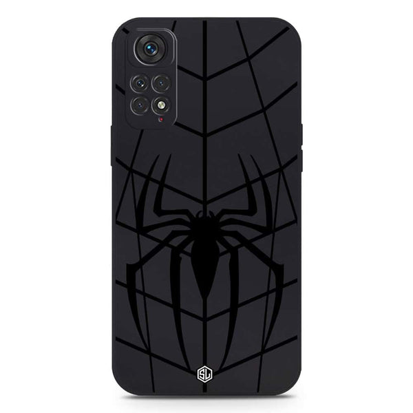 X-Spider Design Soft Phone Case - Silica Gel Case - Black - Xiaomi Redmi Note 11