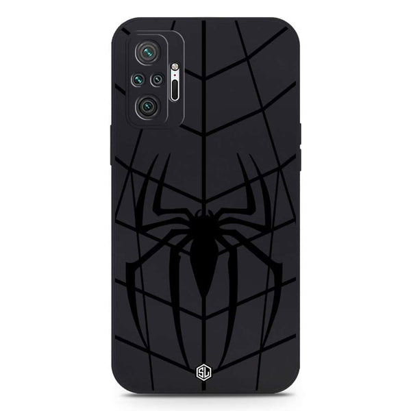 X-Spider Design Soft Phone Case - Silica Gel Case - Black - Xiaomi Redmi Note 10 Pro Max