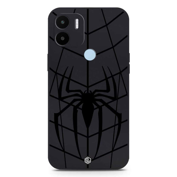 X-Spider Design Soft Phone Case - Silica Gel Case - Black - Xiaomi Redmi A1 Plus