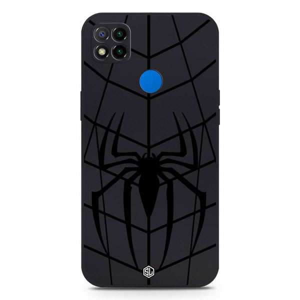 X-Spider Design Soft Phone Case - Silica Gel Case - Black - Xiaomi Redmi 10A
