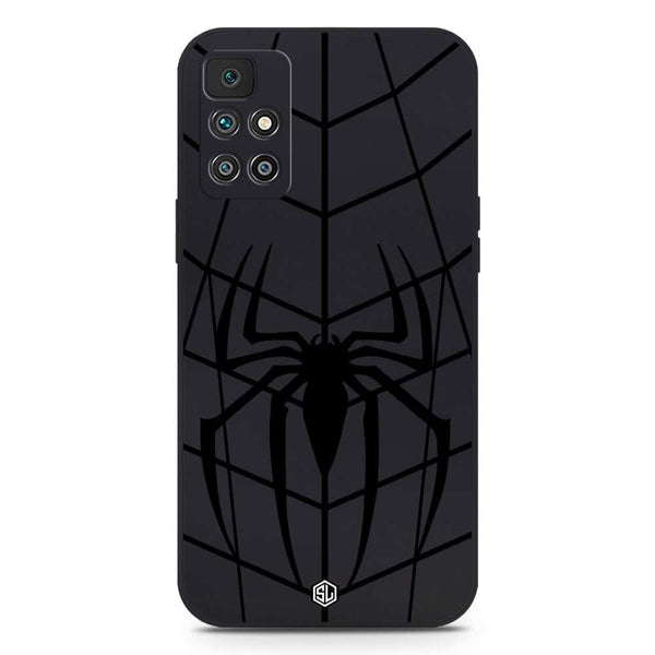 X-Spider Design Soft Phone Case - Silica Gel Case - Black - Xiaomi Redmi 10