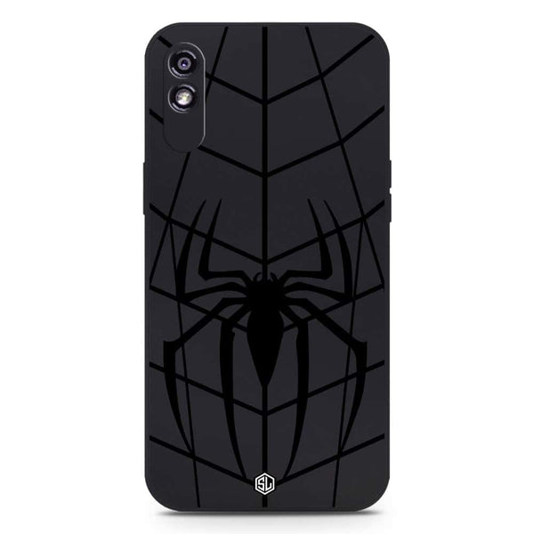 X-Spider Design Soft Phone Case - Silica Gel Case - Black - Xiaomi Redmi 9A