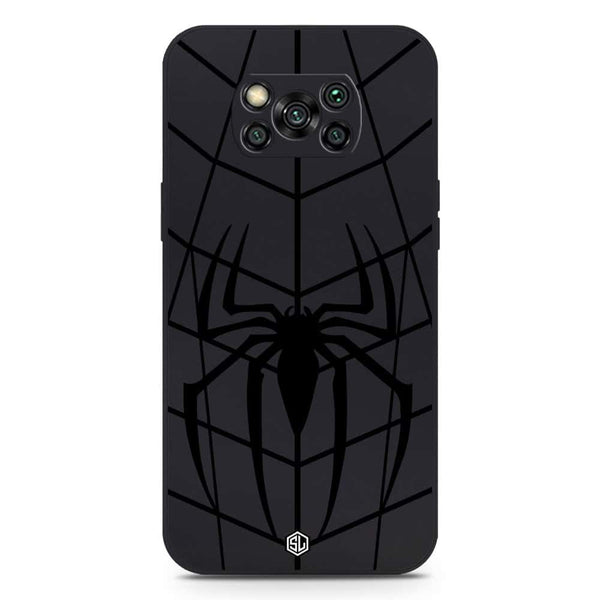 X-Spider Design Soft Phone Case - Silica Gel Case - Black - Xiaomi Poco X3