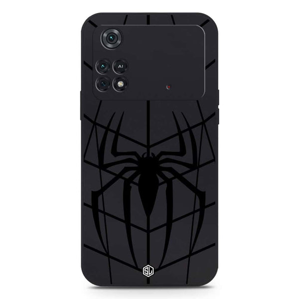 X-Spider Design Soft Phone Case - Silica Gel Case - Black -  Xiaomi Poco M4 Pro 5G