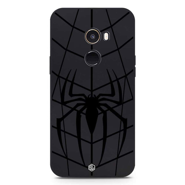 X-Spider Design Soft Phone Case - Silica Gel Case - Black - Xiaomi Mi Mix 2