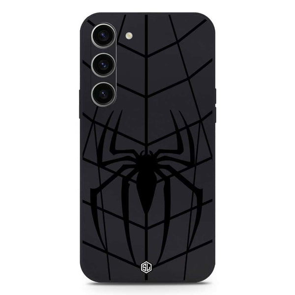 X-Spider Design Soft Phone Case - Silica Gel Case - Black - Samsung Galaxy S23 Plus 5G