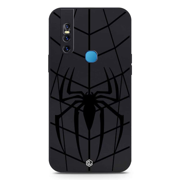 X-Spider Design Soft Phone Case - Silica Gel Case - Black - Vivo V15