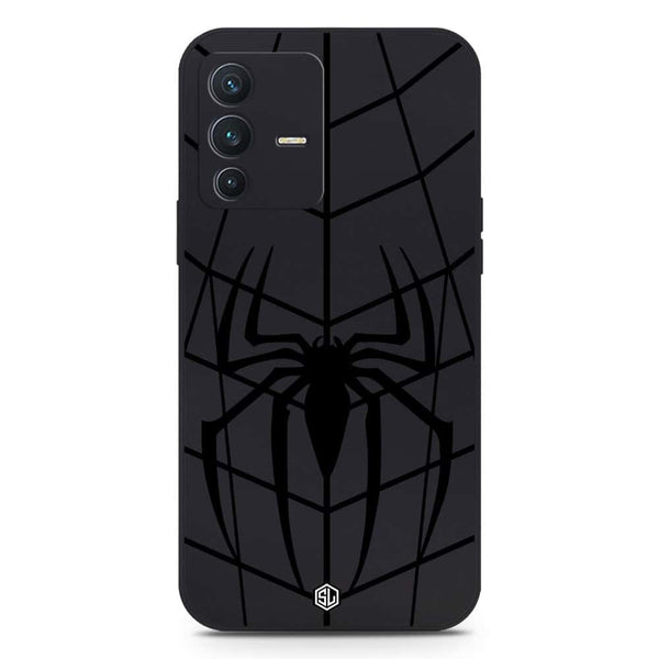 X-Spider Design Soft Phone Case - Silica Gel Case - Black - Vivo S12