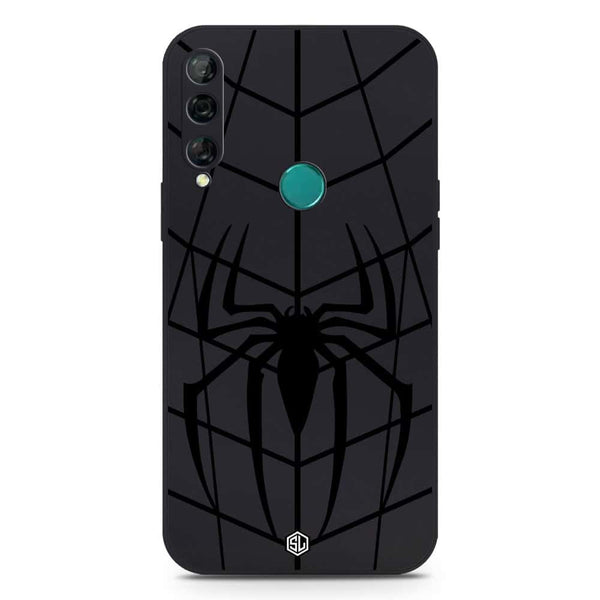 X-Spider Design Soft Phone Case - Silica Gel Case - Black - Huawei Y9 Prime 2019