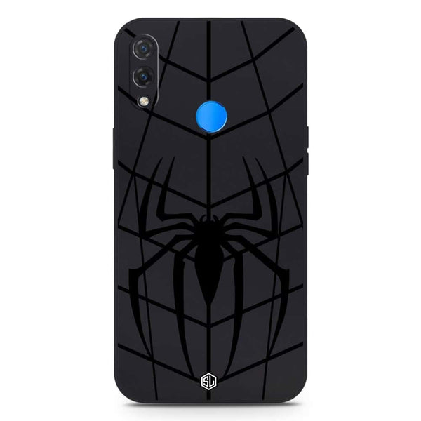 X-Spider Design Soft Phone Case - Silica Gel Case - Black - Huawei P20 Lite